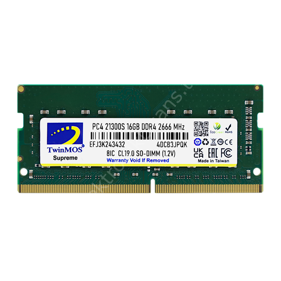 16 Gb Ddr4 2666mhz Twinmos Cl19 1.2v Sodimm (mdd416gb2666n)