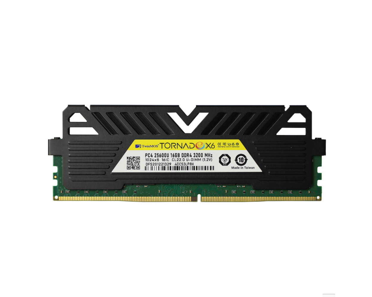 16 Gb Ddr4 3200mhz Twinmos Tornadox6 Cl22 1.2v Sogutuculu (tmmdd416gb3200dkbx6)