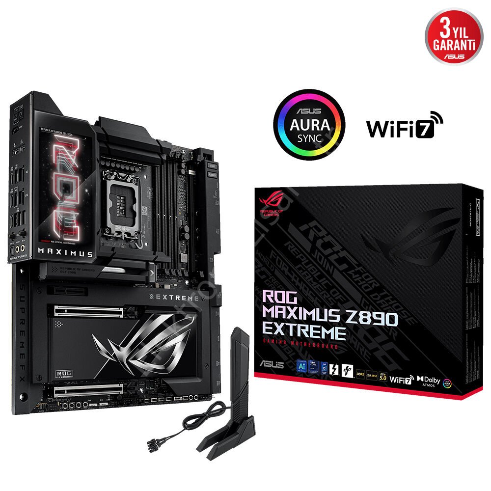 Asus Rog Maximus Z890 Extreme 1851P DDR5 Ses Glan Hdmi Sata3 Usb3.2 E-Atx