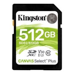 512 Gb Kingston Canvas Select Plus Micro Sdxc Uhs-i Class 10 100mb/s(sds2/512gb)