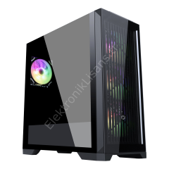 Frisby FC-9455G 850W 80+Bronze USB3.0 4x12cm RGB Fan Mid Tower ATX Siyah Kasa