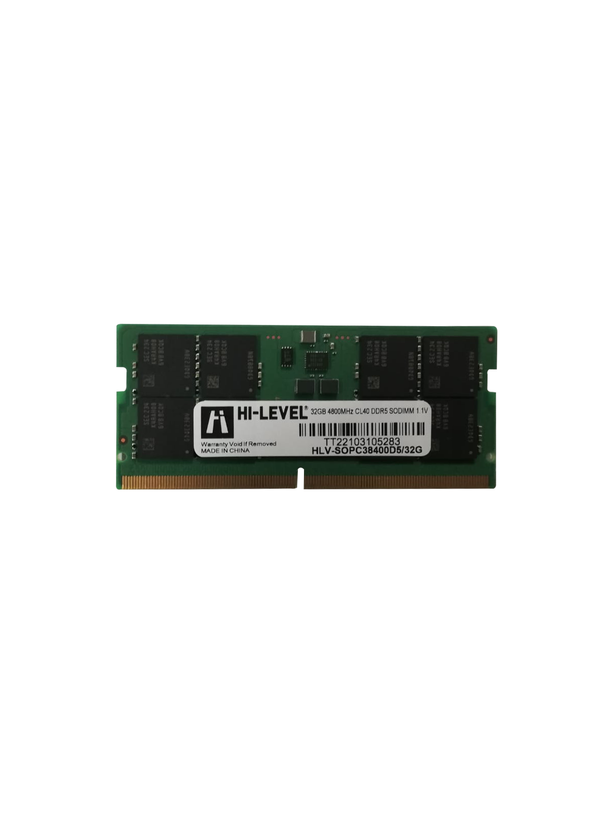 32 Gb Ddr5 4800mhz Hi-level Cl40 Sodimm (hlv-sopc38400d5/32g)