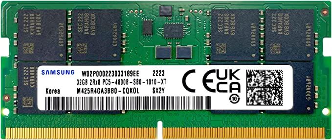 32 Gb Ddr5 4800mhz Samsung 1.1v Sodimm Kutusuz (m425r4ga3bb0-cqk)