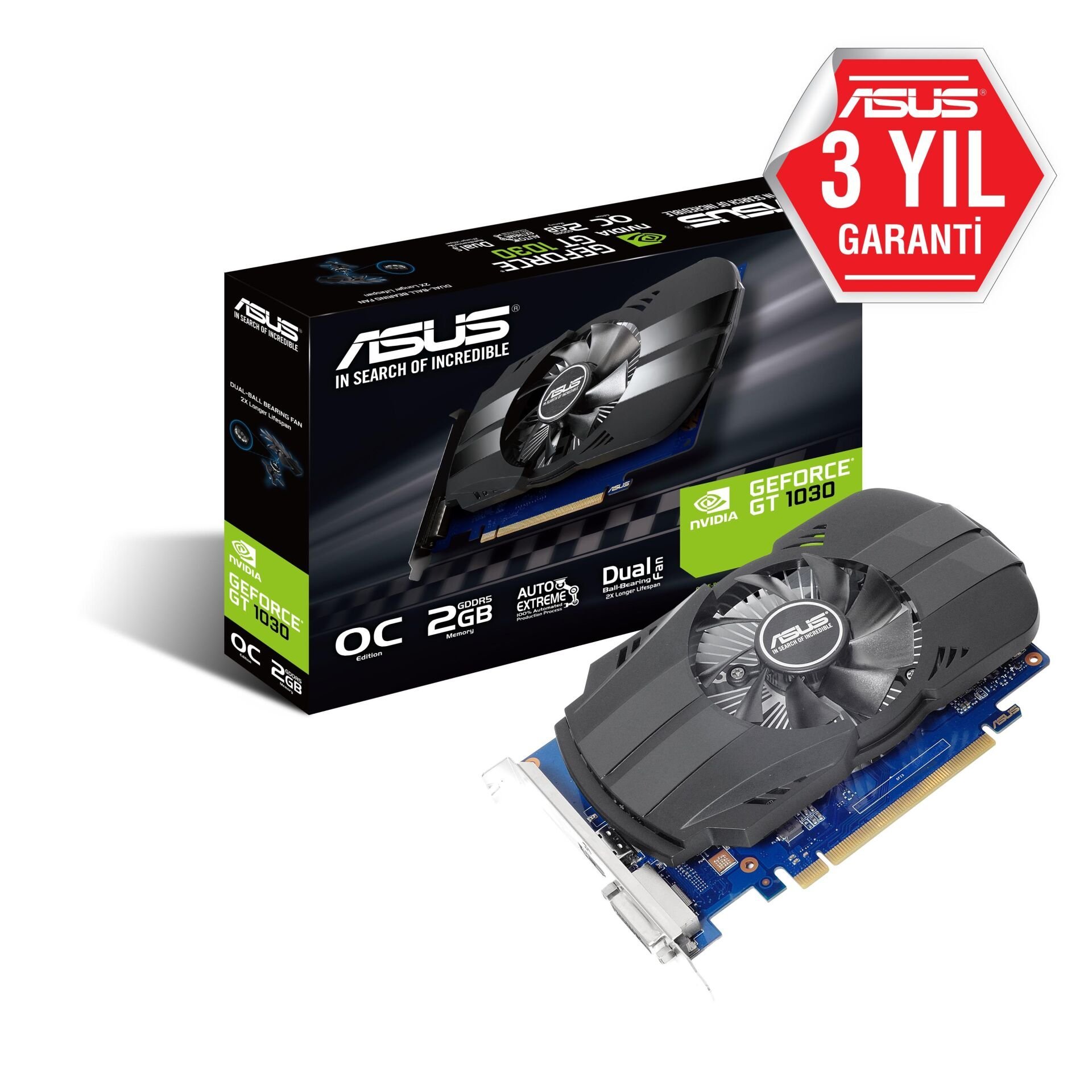 Asus Gt1030 2gb Gddr5 64bit Hdmi/dvi (ph-gt1030-o2g)