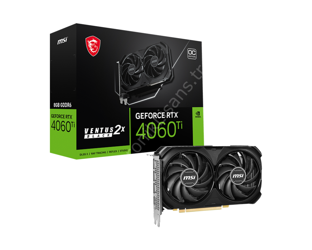 Msi Rtx4060ti 8gb Gddr6 128bit 3xdp/hdmi (rtx 4060 Ti Ventus 2x Black 8g Oc)