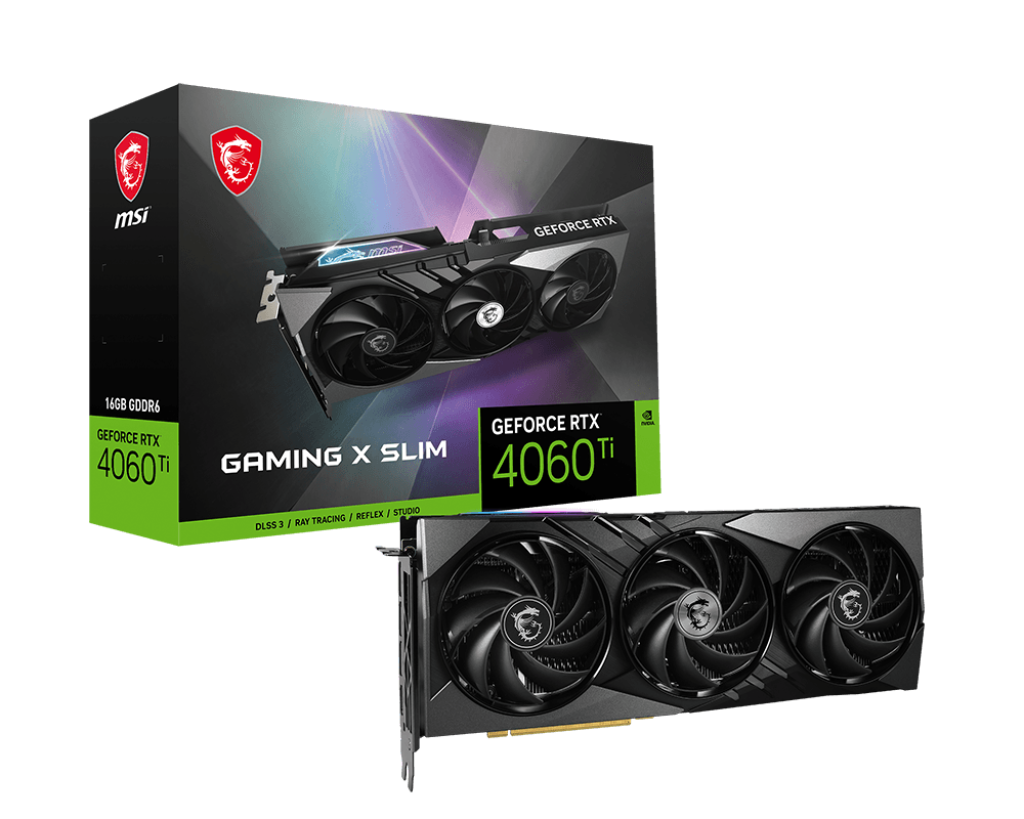 Msi Rtx4060ti 16gb Gddr6 128bit 3xdp/hdmi (geforce Rtx4060ti Gaming X Slim 16g)