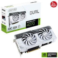 Asus Rtx4070 12gb Gddr6x 192bit Dual 3xdp/hdmi Beyaz (dual-rtx4070-o12g-white)