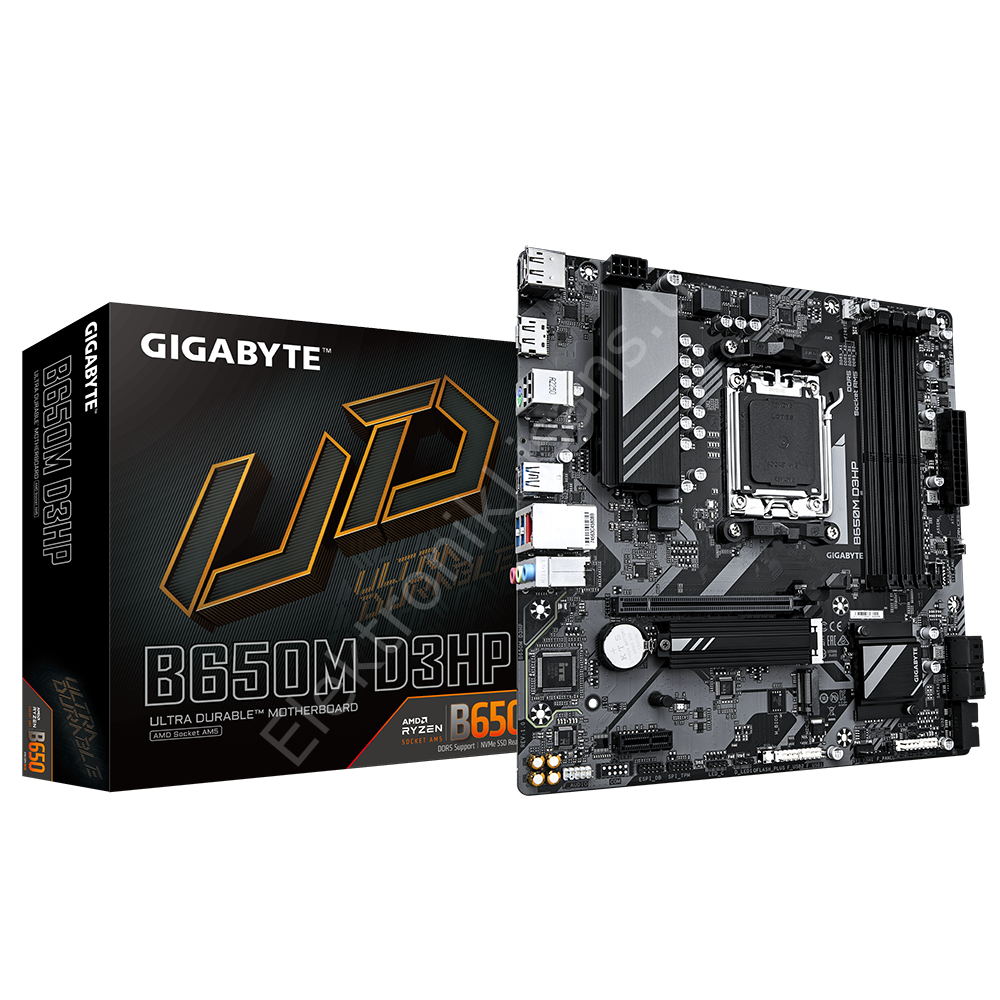 Gigabyte B650M-D3HP AM5 DDR5 Ses Glan DP/HDMI Sata3 Usb3.2 Matx