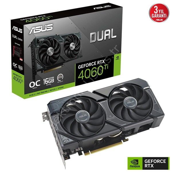 Asus Rtx4060-Ti 16gb Gddr6 128bit 3xdp/Hdmi (Dual Evo)