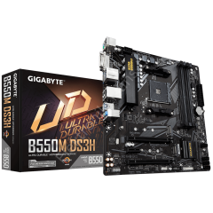 Gigabyte B550M DS3H AM4 DDR4 Ses GLAN HDMI/DVI SATA3 USB3.2 mATX