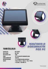 Quatronic P1561e-d İ5 3.nesil 8gb Ram 128gb Ssd 15.6'' Dokunmatik Pos Pc