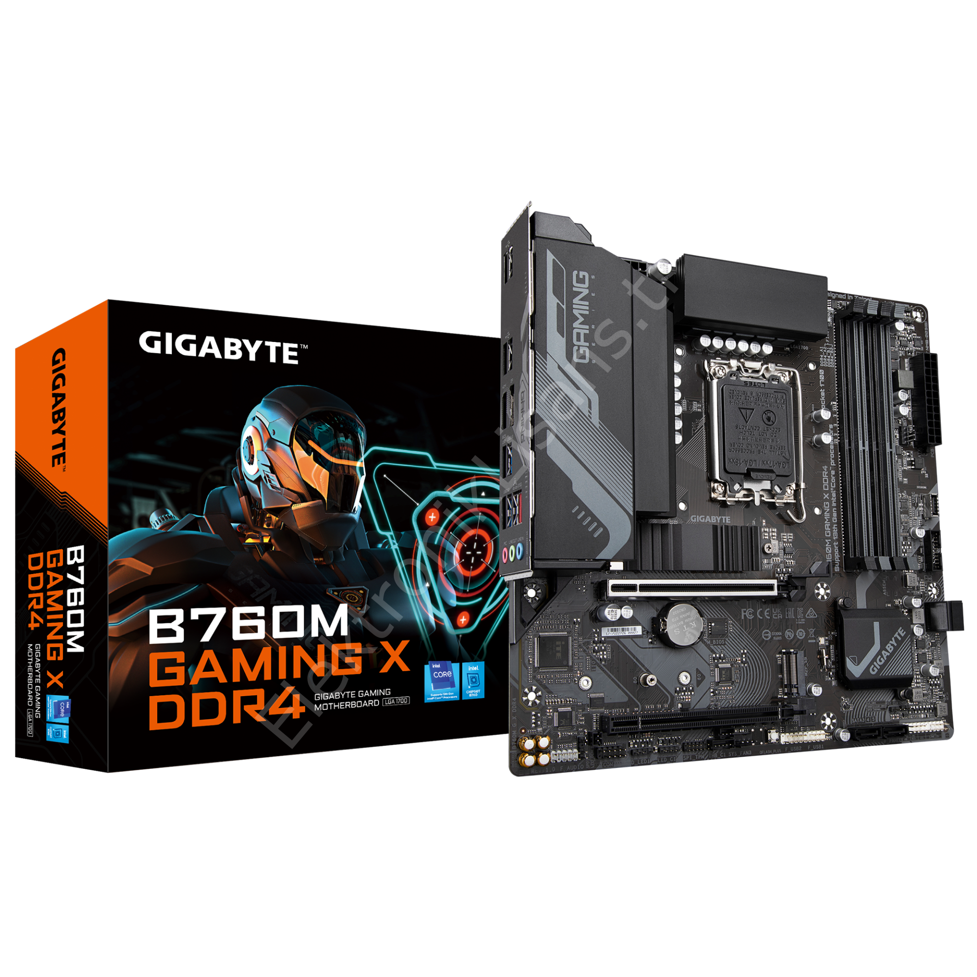 Gigabyte B760M-GAM-X-DDR4 1700P DDR4 Ses Glan DP/HDMI SATA3 USB3.2 mATX