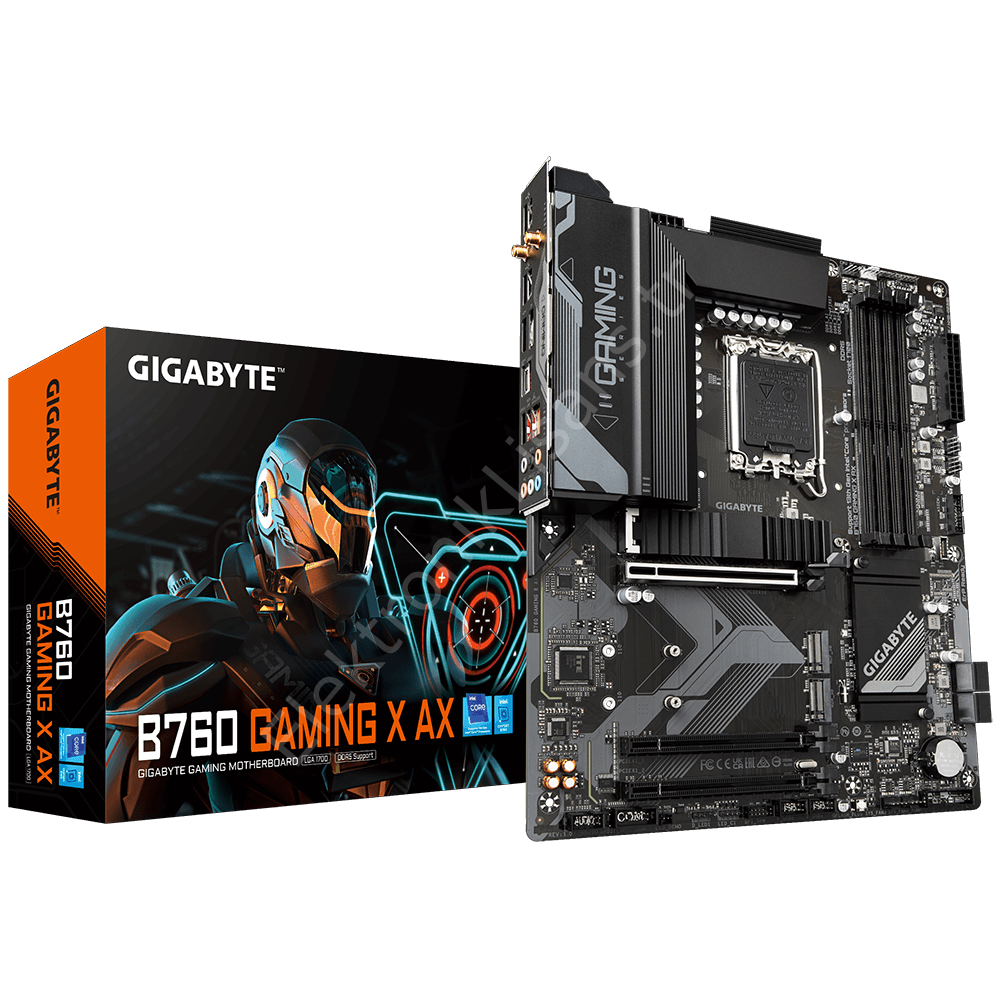 Gigabyte B760-Gaming-X-AX 1700P DDR5 Ses GLAN DP/HDMI SATA3 USB3.2 ATX