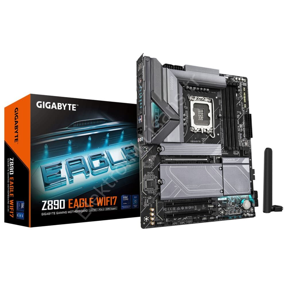 Gigabyte Z890-Eagle-Wifi7 1851p DDR5 Ses Glan DP/USB4 Sata3 USB3.2 Atx