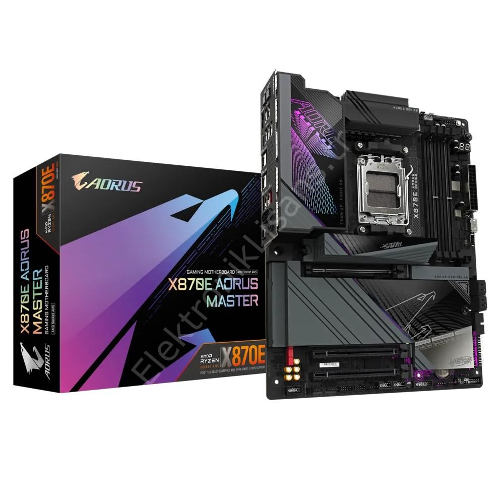 Gigabyte X870E-Aorus-Master AM5 DDR5 Ses Glan HDMI/USB4 Sata3 USB3.2 ATX