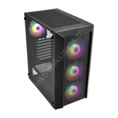 Fsp Cmt218 650w 80+ Usb3.0 4x12cm Rgb Fan Siyah Atx Kasa