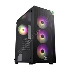 Vento VG3400S 650W 80+ USB3.0 4x12cm RGB Fan Siyah E-ATX Kasa