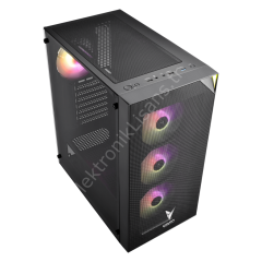 Vento VG4200S 750W 80+ USB3.0 4x12cm RGB Fan Siyah E-ATX Kasa