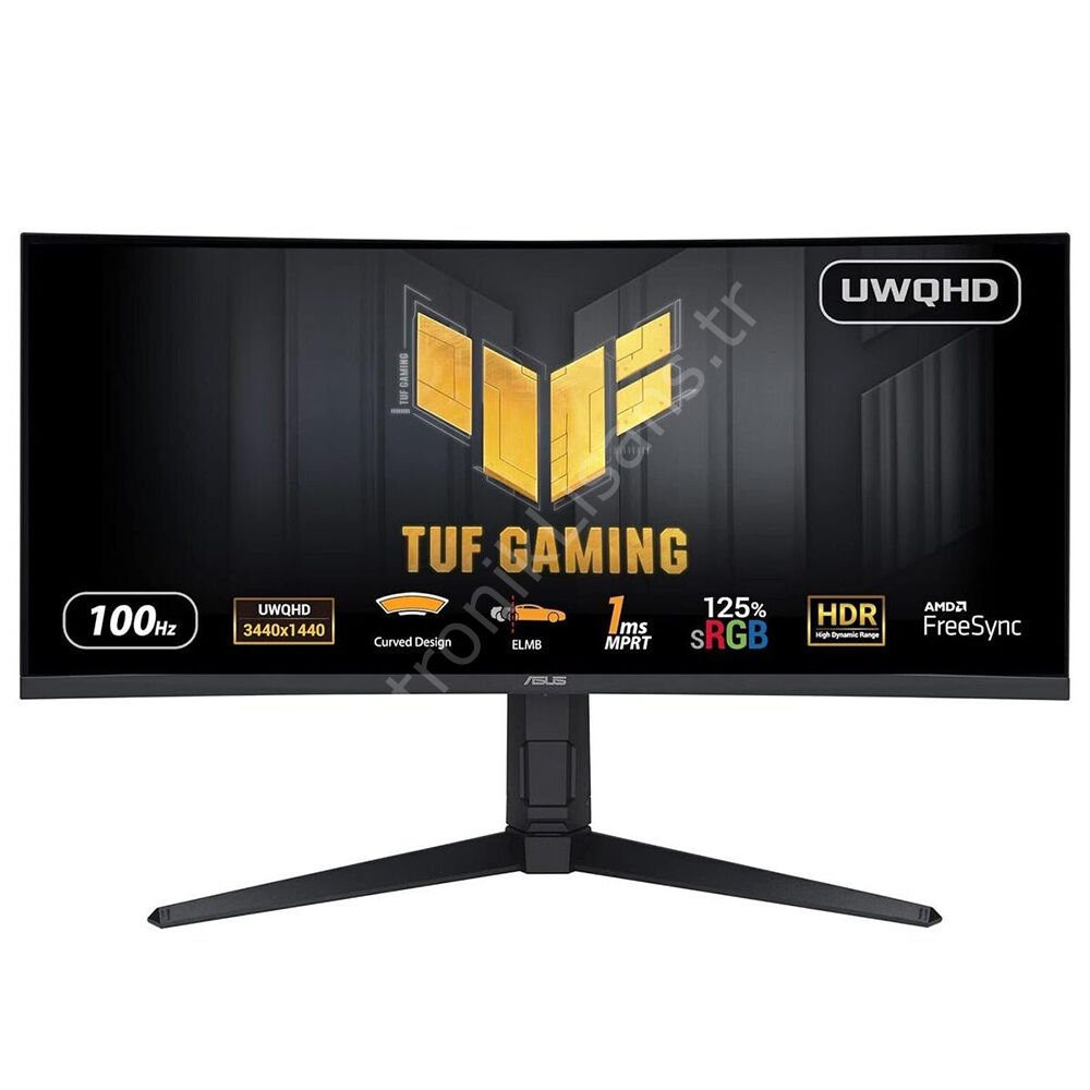 Asus 34'' Tuf Gaming VG34VQE-L1A 3440x1440 1ms 100Hz DP/HDMI/USB +VESA +Speaker