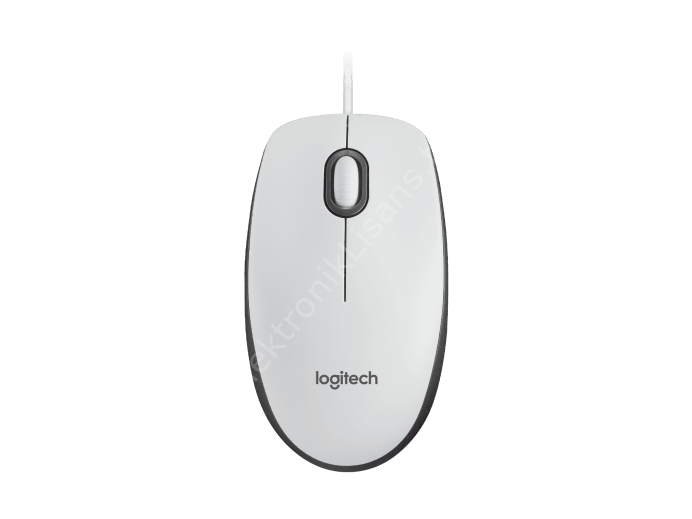 Logitech M100 Usb Kablolu Mouse Beyaz (910-006764)