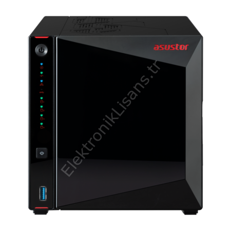 Asustor AS5404T 4 Slot Tower NAS Celeron 2GHz Quad 4GB DDR4 2x2.5GBE