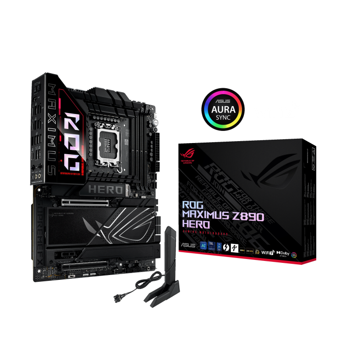 Asus Rog Maximus Z890 Hero 1851P DDR5 Glan Hdmi Sata3 Usb3.2