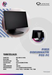 Quatronic P1815-D i5 3. Nes 8GB 128GB SSD 18.5 Dokunmatik POS PC +11.6''İkinci Ekran