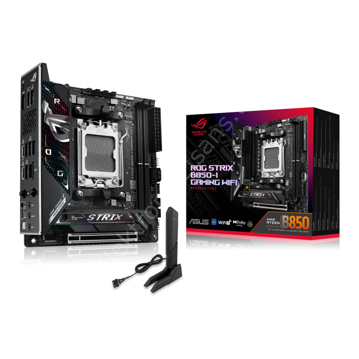 ASUS ROG Strix B850-I Gaming WiFi AM5 DDR5 Ses GLAN HDMI/USB SATA3 USB3.2 mITX