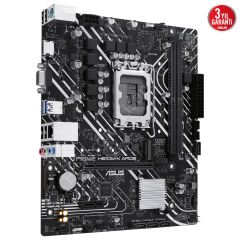 Asus Prime H610M-K ARGB 1700P DDR5 Ses GLAN HDMI/VGA SATA3 USB3.2 mATX