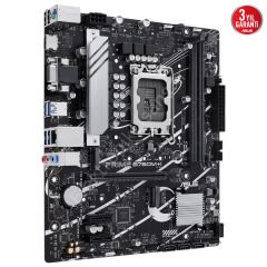 Asus Prime B760M-K 1700P DDR5 Ses Glan VGA/HDMI SATA3 USB3.2 mATX