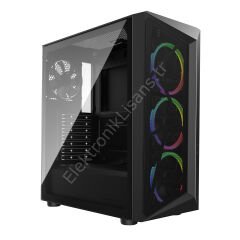 Cooler Master Cmp510 Tg 650W 80+Bronze 4x12cm Argb Fan Usb3.2 Pencereli Matx Kas