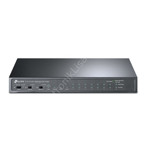 Tp-Link TL-SL1311MP 8 Port 10/100 2x10/100/1000 +1SFP Yönetilmez 124W PoE Switch