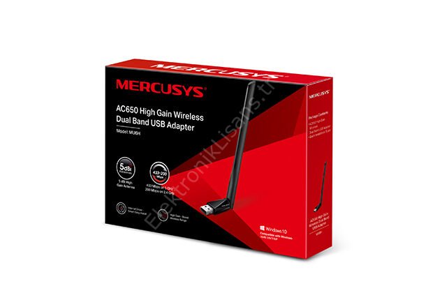 TP-Link Mercusys MU6H 650Mbps Kablosuz Dual Band USB Adaptör