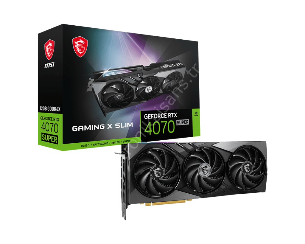 MSI Rtx4070 Super 12Gb Gddr6X 192Bit 3xDp/Hdmi(Rtx 4070 Super 12G Gaming X Slim)