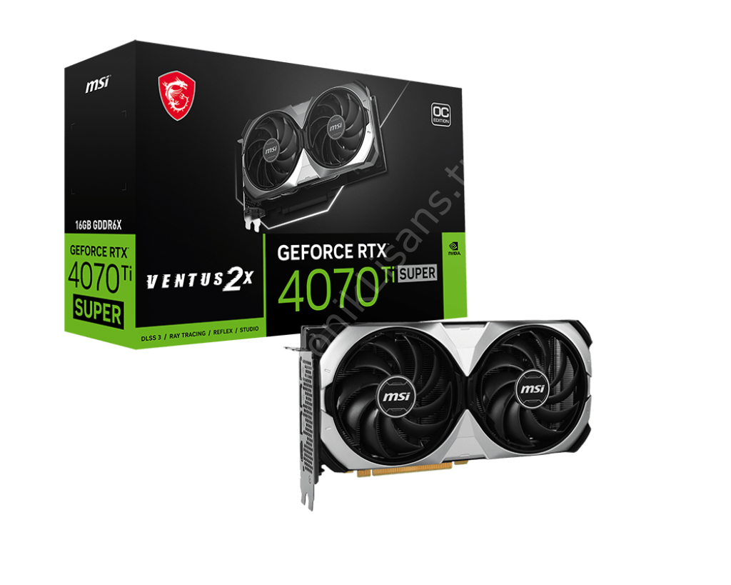 Msi Rtx4070ti Super 16gb Gddr6x 256bit 3xdp/Hdmi(Rtx4070ti Super 16g Ventus2x Oc