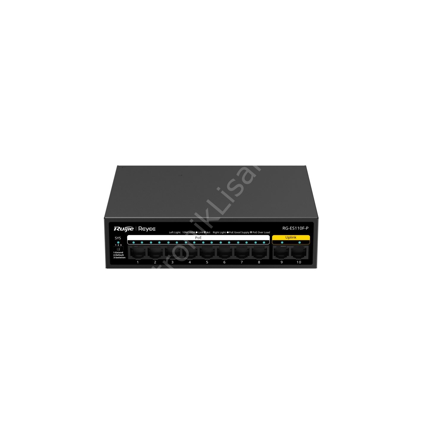 Ruijie Reyee RG-ES110F-P 10 Port FE 8xPoE 110W Yönetilemez Switch