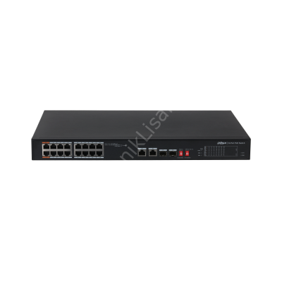 Dahua DH-S3218-16ET-135 18x 10/100/1000 16x 135W PoE +2SFP Yönetilemez Switch