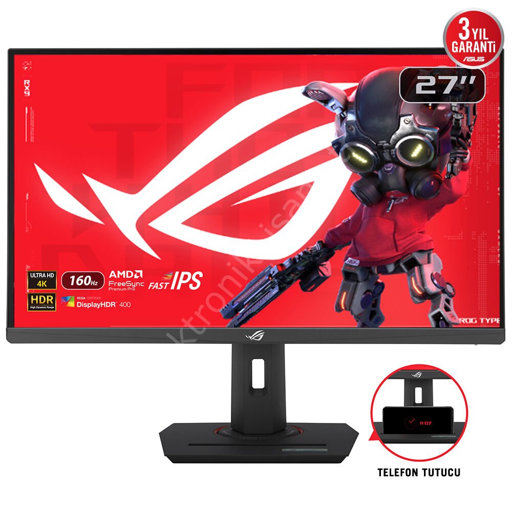 ASUS 27'' ROG Strix XG27UCS 3840x2160 1ms 160Hz DP/HDMI/USB +VESA +PIVOT