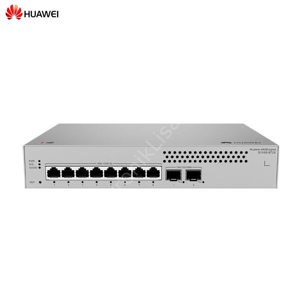 Huawei eKit S310S-8T2X 8 Port 10/100/1000 +2x10GE SFP Yönetilebilir Switch