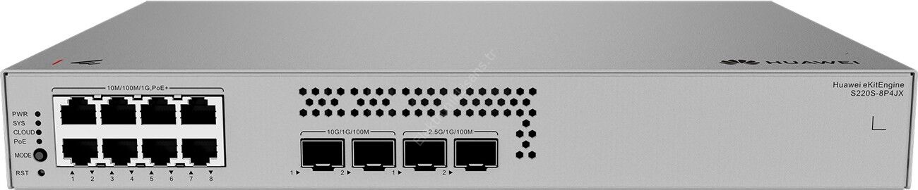 Huawei eKit S220S-8P4JX 8 Port Gigabit PoE 128W +2x10GE +2x2.5GE SFP Yönetilebilir