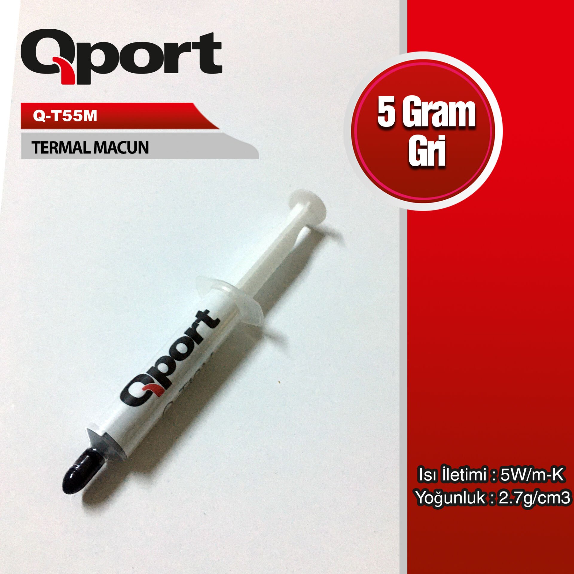 Qport (q-t55m) 5gram 5w/m-k 2.7/cm3 Termal Macun