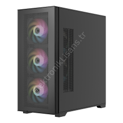 Frisby FC-9535G 650W 80+ USB3.0 4x12cm RGB Fan Mid Tower Siyah Kasa