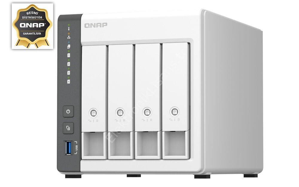 Qnap Ts-433-4g 4gb 4 Slot 1x2.5gbe Port Usb3.2 Nas + 16tb (2x8tb) Dahil