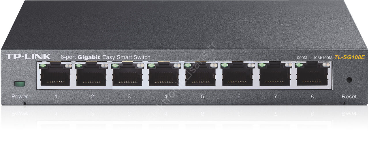 Tp-Link TL-SG108E 8 Port 10/100/1000 Yönetilebilir Metal Kasa Switch