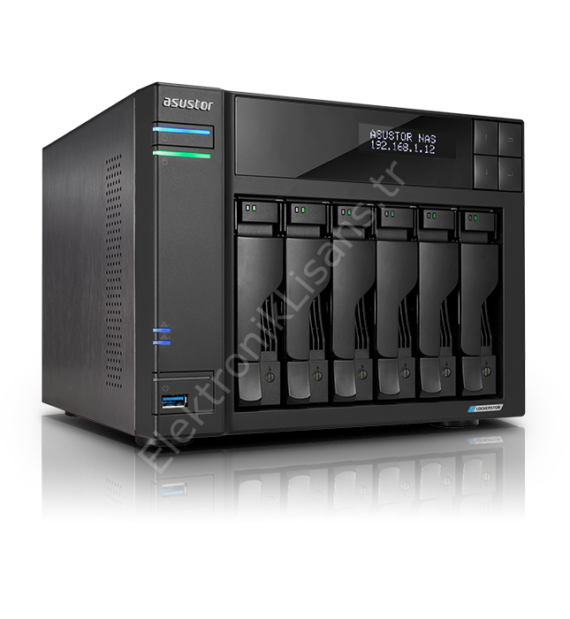 Asustor AS6706T 6 Slot Tower NAS Celeron 2GHz Quad 8GB DDR4