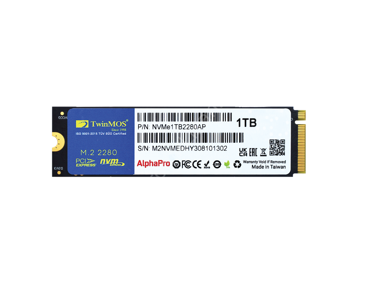 Twinmos 1 Tb Nvme Ssd 3600/3250 (nvme1tb2280ap)