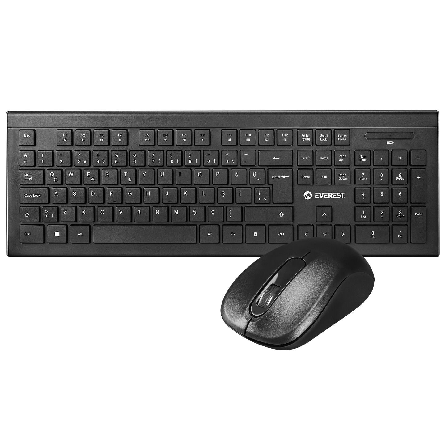 Everest Km-9675 Kablosuz Q Klavye + Mouse Set