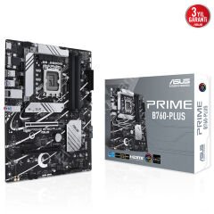 Asus Prime B760-Plus 1700P DDR5 Ses GLAN DP/HDMI/VGA SATA3 USB3.2 ATX