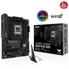 Asus Tuf Gaming B650-Plus Wifi AM5 DDR5 Ses Glan DP/HDMI Sata3 USB3.2 ATX