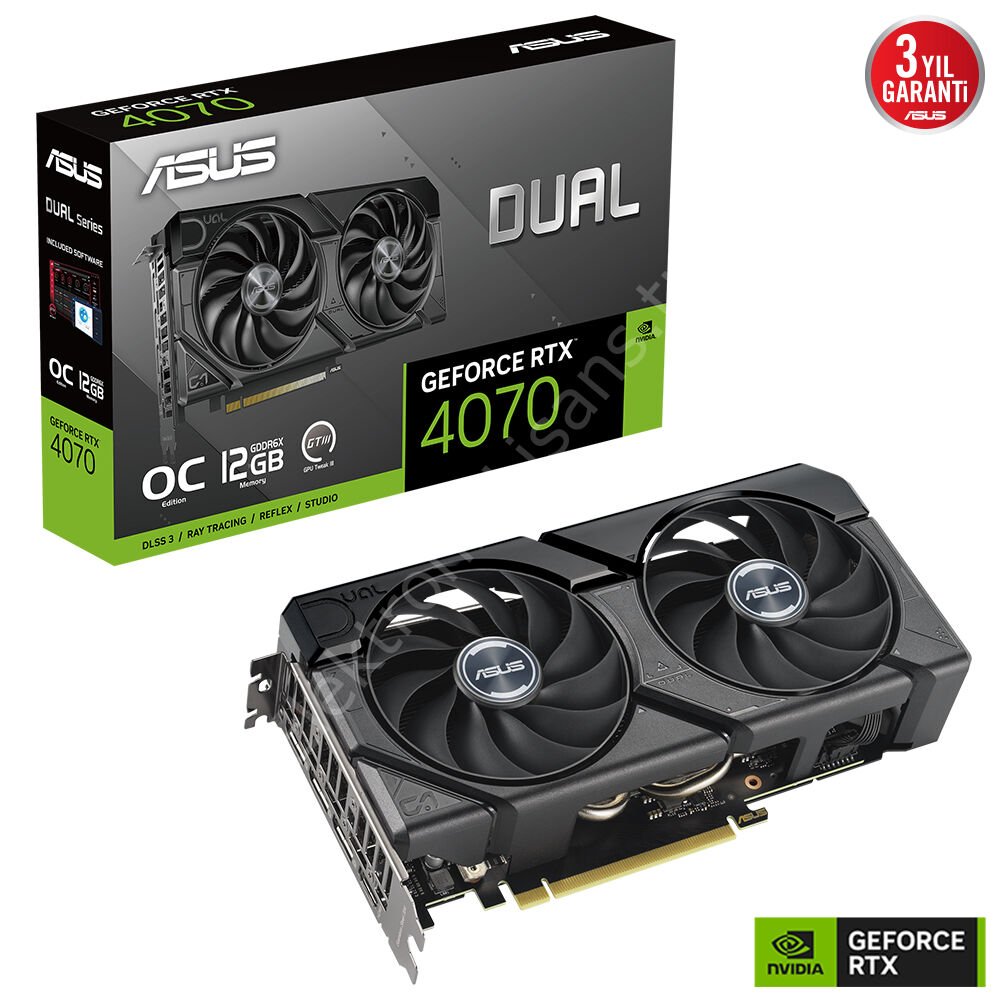 Asus Rtx4070 12gb Gddr6x 192bit 3xdp/Hdmi (Dual-Rtx4070-O12g-Evo)